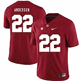 Alabama Crimson Tide 22 Ryan Anderson Red Nike College Football Jersey Dzhi,baseball caps,new era cap wholesale,wholesale hats